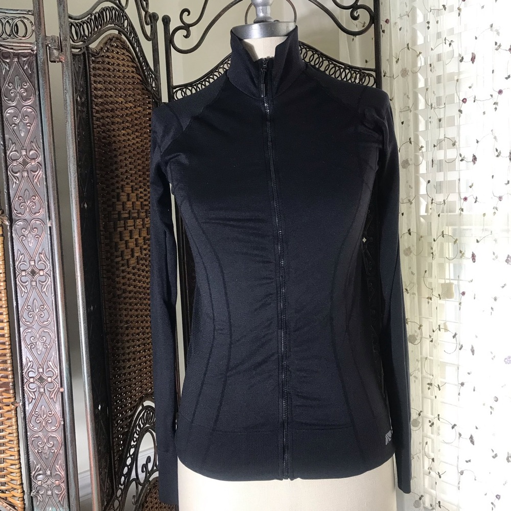 Women's Black Full-Zip Active Jacket